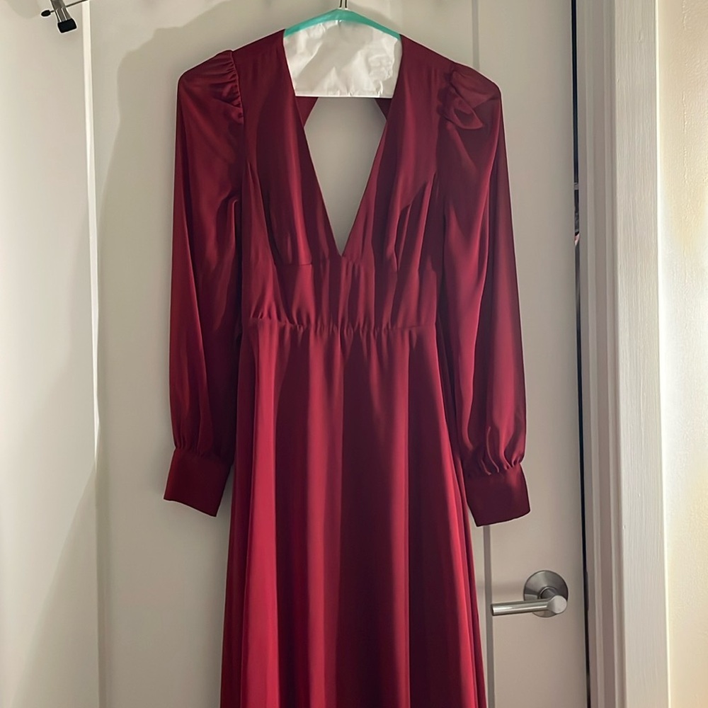 Lulus backless maxi dress